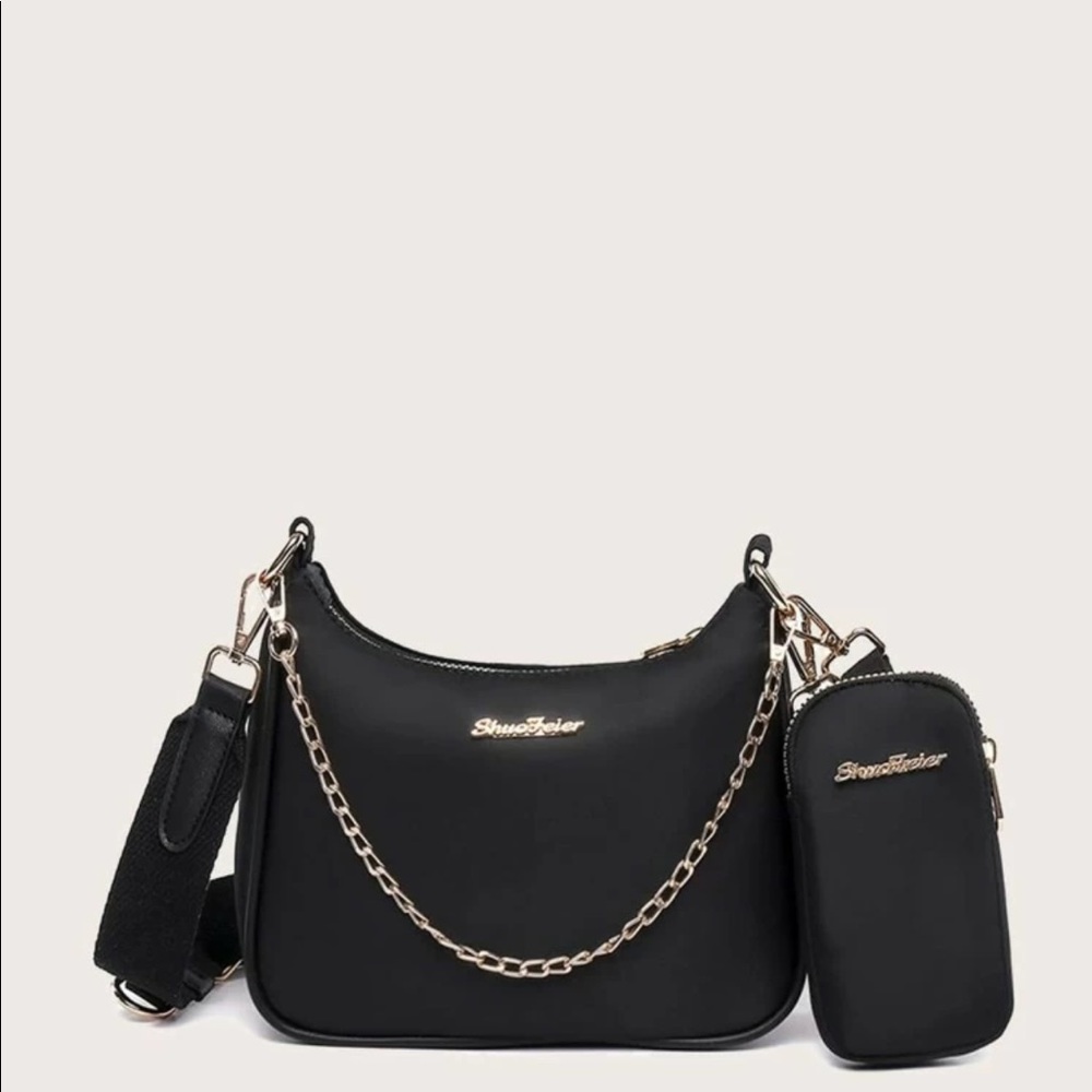 New Patch Satchel Bag With Inner Pouch - Picture 3 of 5